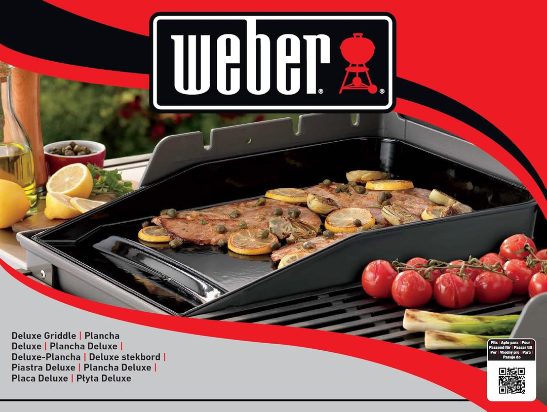 Weber Deluxe Plancha für Spirit 300 Serie und SmokeFire EX/EPX / EX6 / EPX6 / grosse Gusseisenfläche