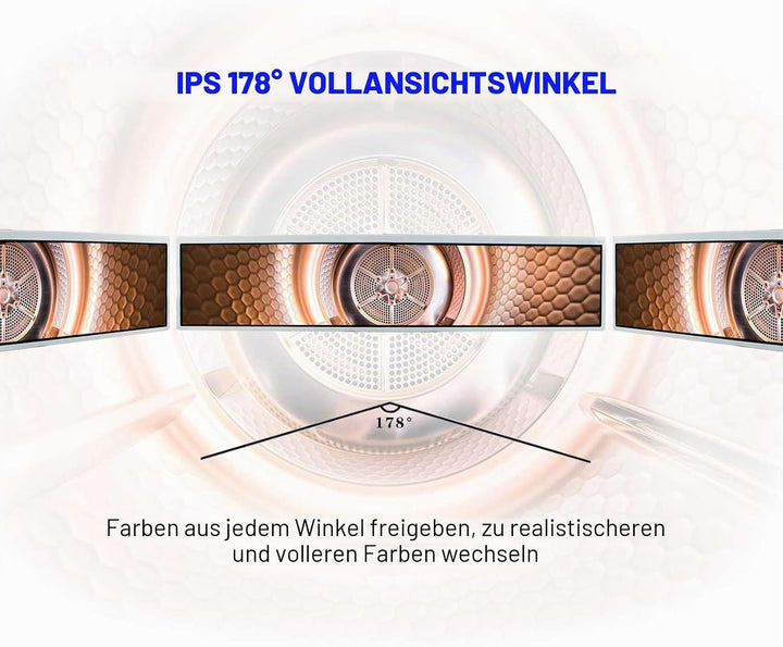 VSDISPLAY 61 cm (24 Zoll) 1920x360 DV240FBM-NB0 IPS Stretched Bar LCD Bildschirm mit HDMI USB SD Con
