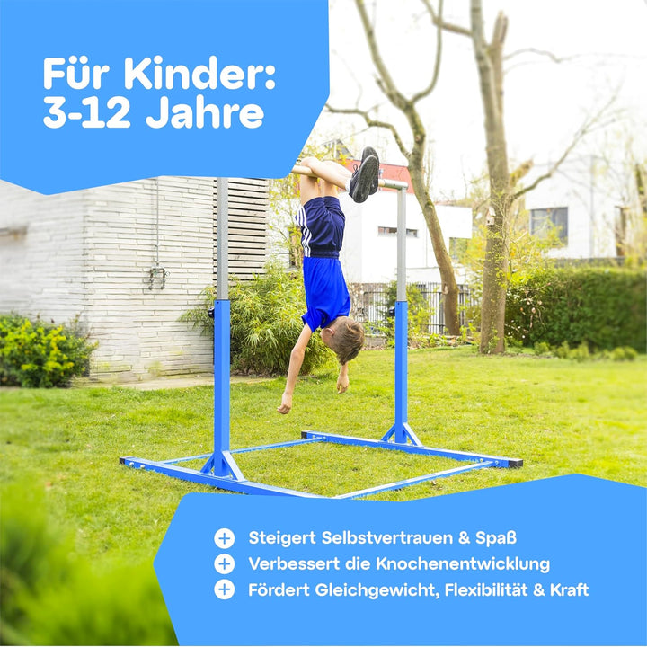 Müller & Blum Premium Turnreck für Kinder, höhenverstellbares Turngerät für Indoor & Outdoor, Turnst