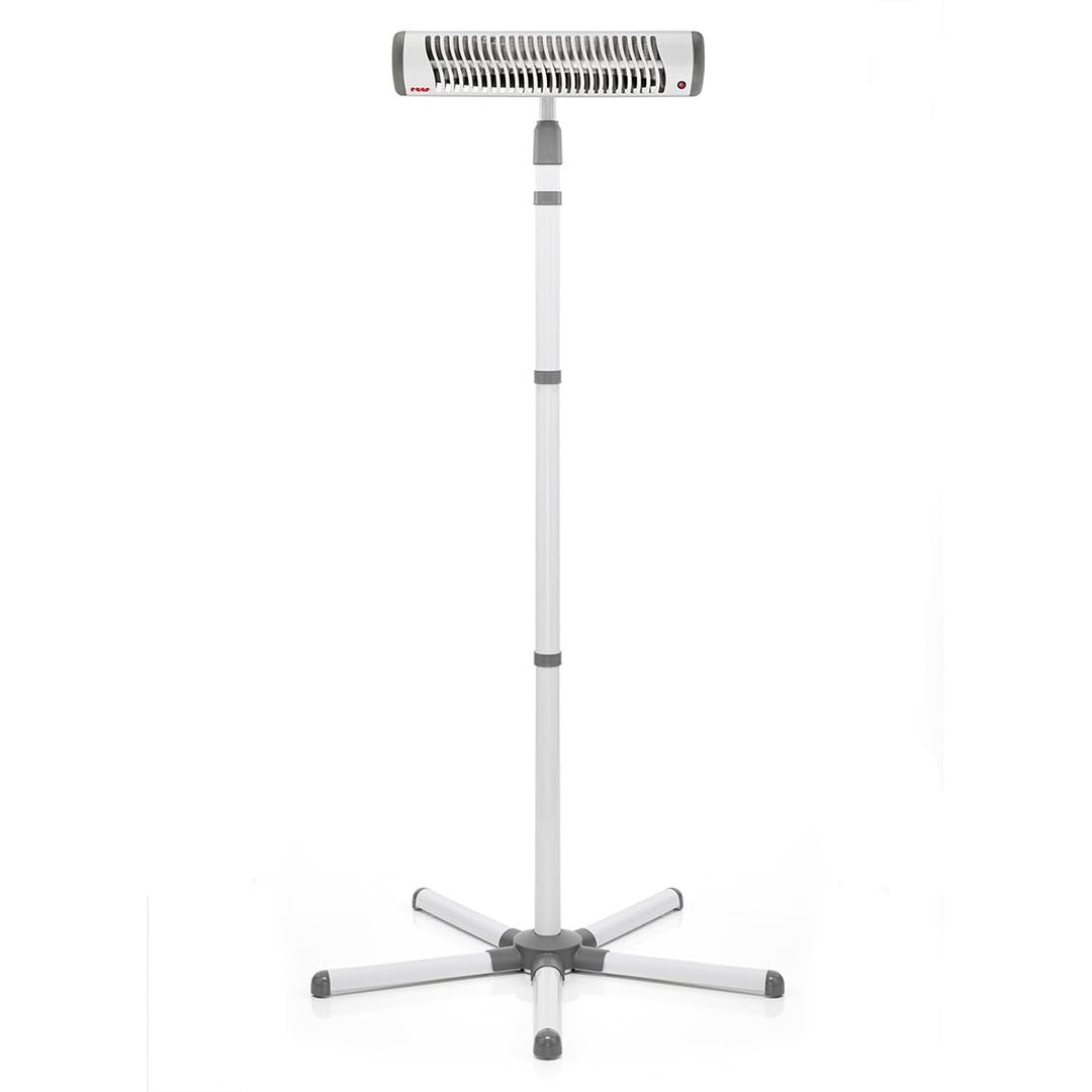 Reer Wickeltischstrahler EasyHeat Flex, Heizstrahler mit Standfuss, Wärmelampe fürs Baby, kompaktes