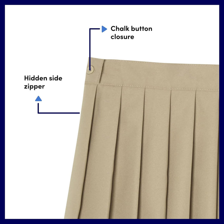 French Toast Mädchen Pleated Skirt Rock 4 Khaki, 4 Khaki