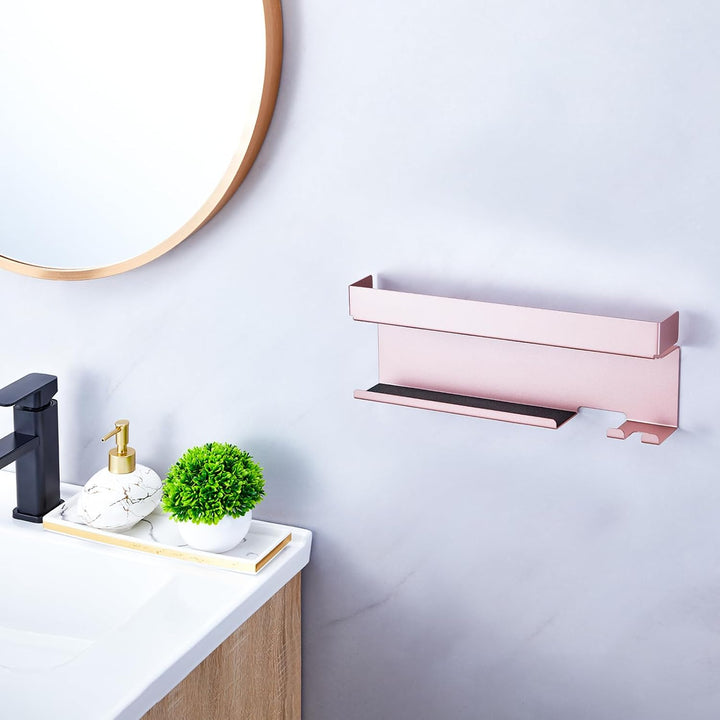 Föhnhalter Wand Ohne Bohren, Föhn und Glätteisen Halterung Für Styler Lockenstab Zubehör, Fönhalteru