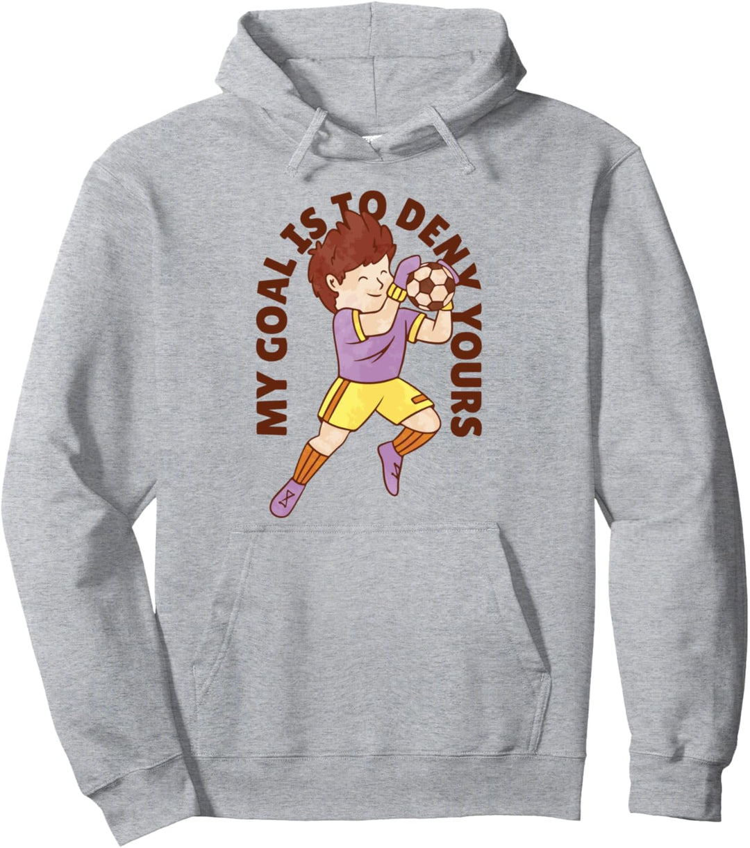 Motivierender Sportball für Torwart Pullover Hoodie