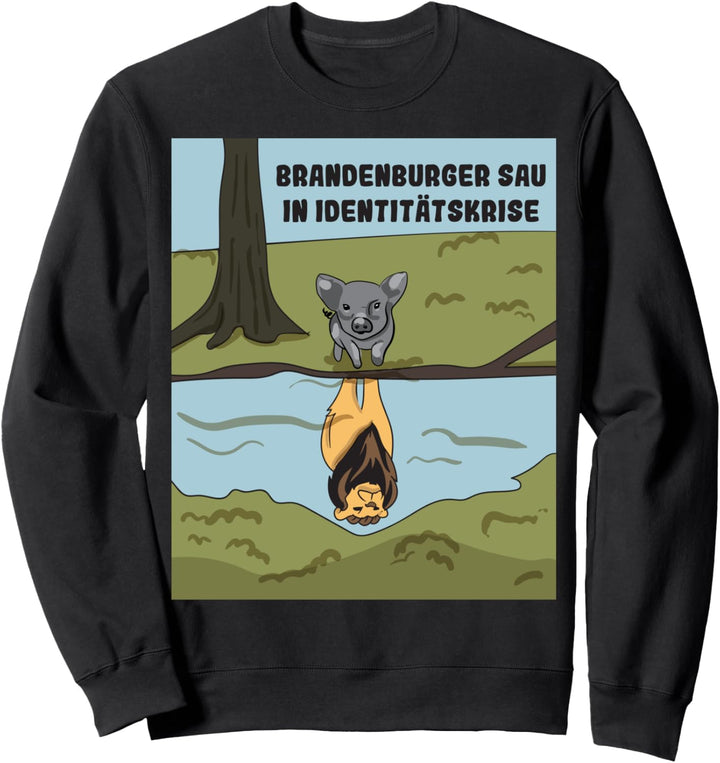 Wildschwein fühlt sich als Löwe / Löwin Sweatshirt