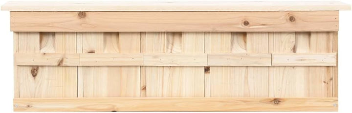 Myheimly Spatzenhaus 5-Fach 68x15x21 cm Tannenholz Nistkasten für Sperling Spatzenvilla