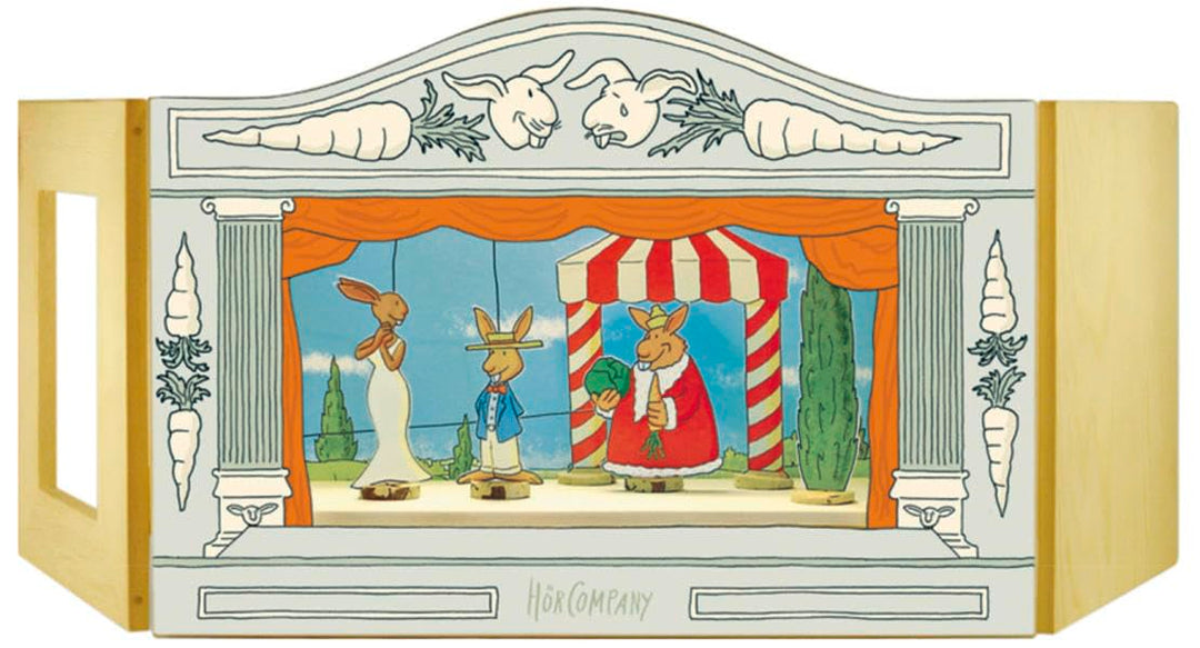 Hasentheater: Holztheater zum Aufstellen
