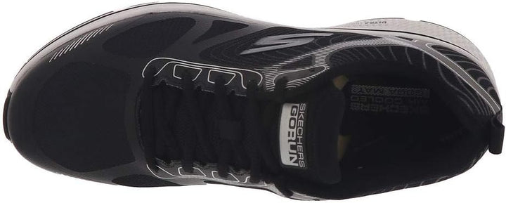 Skechers Herren Running Shoes, 41 EU Black Textile Synthetic White Trim