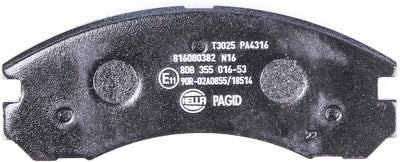 HELLA PAGID 8DB 355 016-531 Bremsbelagsatz - T3025 - Dicke/Stärke: 15.7mm - Bremssystem: Akebono - m