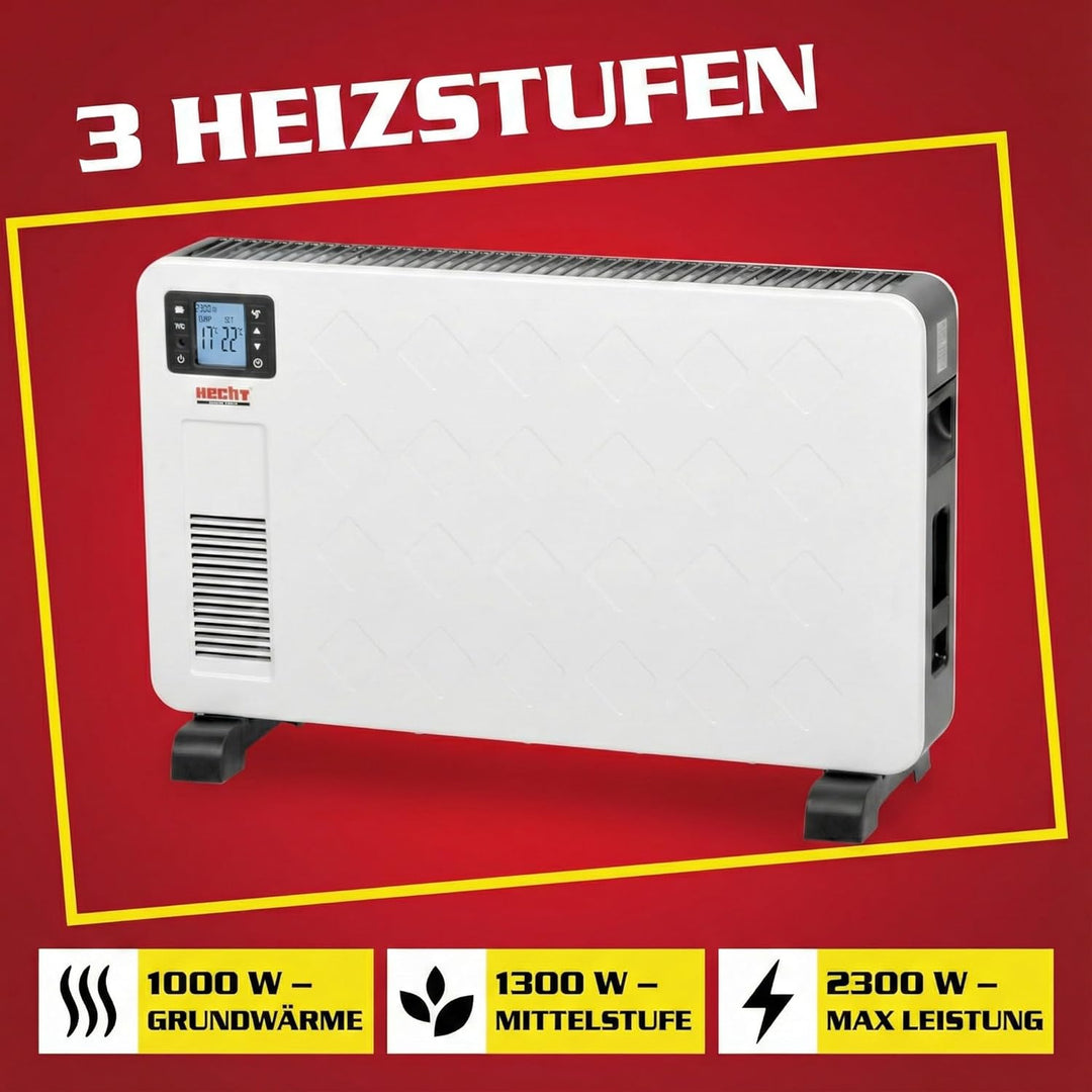 Hecht Elektroheizung (Brandneue Version) - Heizgerät für eine schnelle und wohlfühlende Wärme – Stro