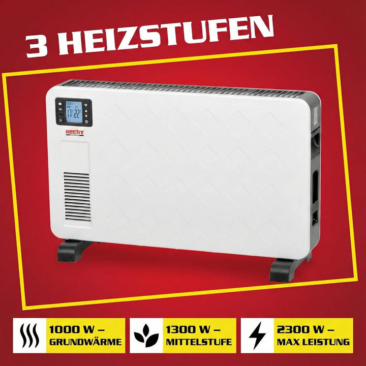 Hecht Elektroheizung (Brandneue Version) - Heizgerät für eine schnelle und wohlfühlende Wärme – Stro