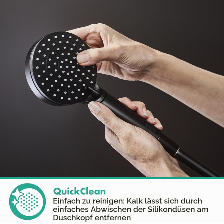 hansgrohe Vernis Blend - wassersparender Duschkopf (EcoSmart), Handbrause mit 2 Strahlarten, runde D