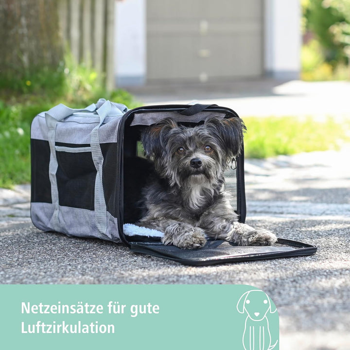 Kerbl Pet Tragetasche Casual, Transporttasche für Hunde/Katzen bis 9 kg, Mit Tragegriff und Schulter