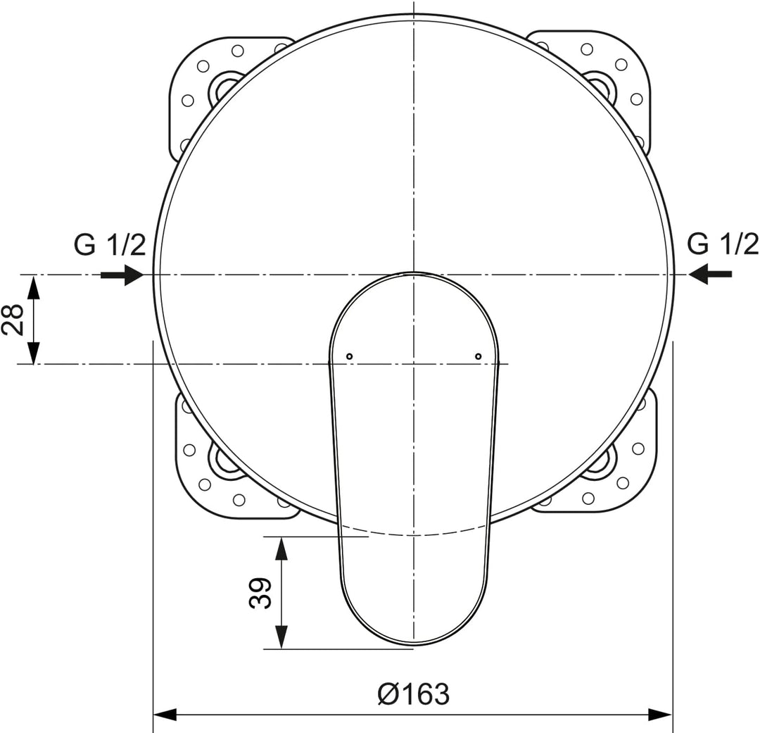 Ideal Standard A7349AA Cerafine O Brausearmatur Unterputz chrom