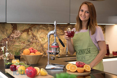Zitruspresse in Handelsgüte, Handpresse, manuelle Fruchtpresse, Saftpresse für Orangen, Zitronen, Gr