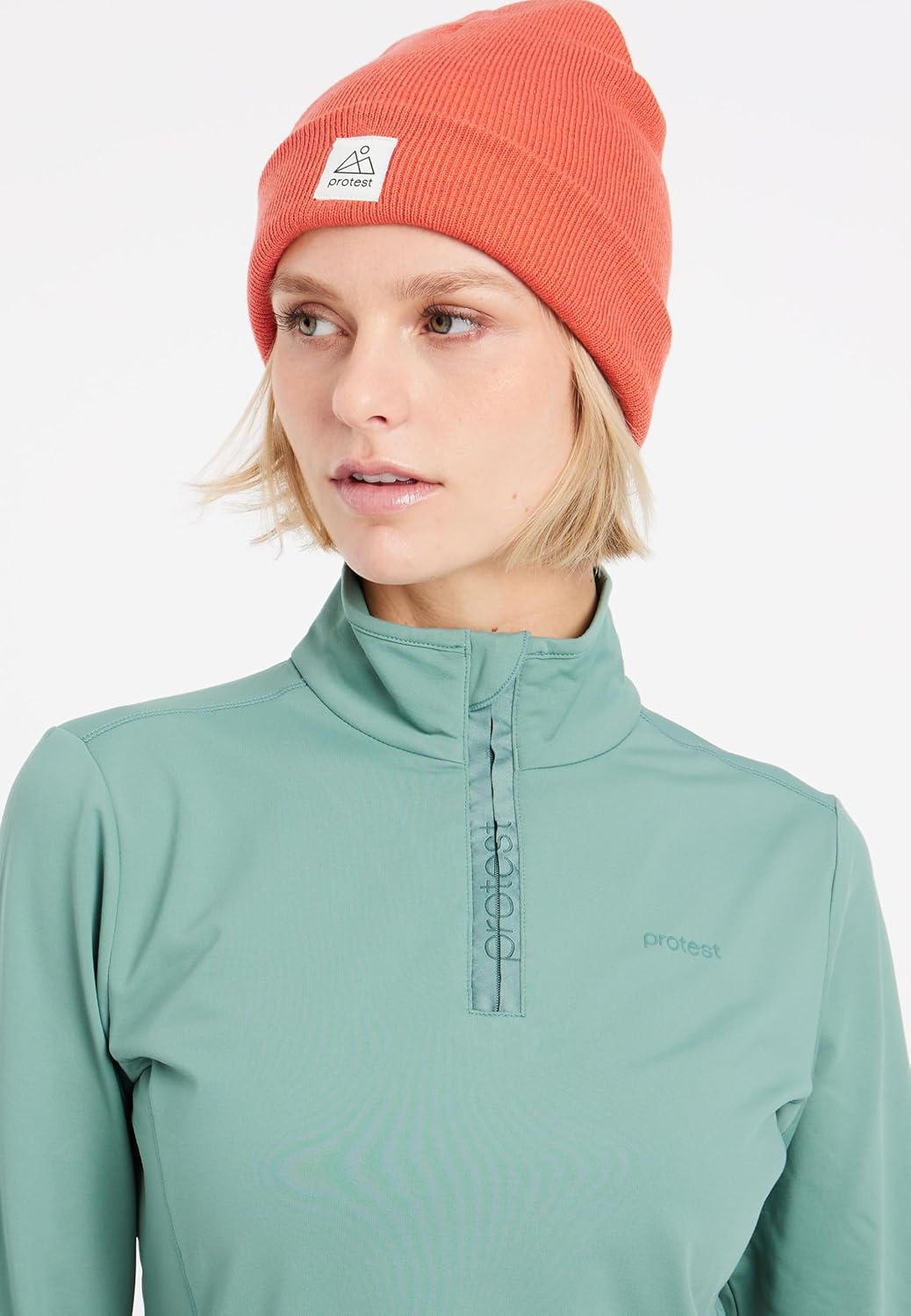 Protest Damen 1/4-reissverschluss FABRIZ M Crocodile Green, M Crocodile Green