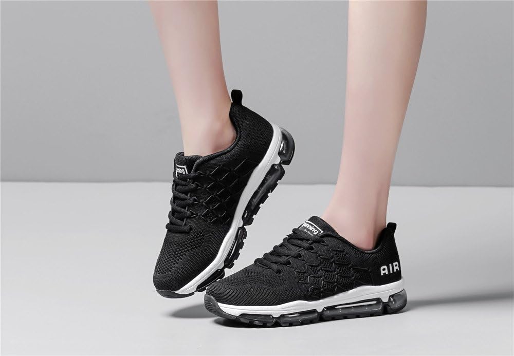 frysen Herren Damen Sportschuhe Laufschuhe mit Luftpolster Turnschuhe Profilsohle Sneakers Leichte S