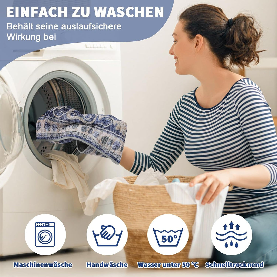 Welpen Unterlagen Waschbar, 2 Stück PIPI Matten für Hunde, Schnell Saugfähige Wiederverwendbare Inko