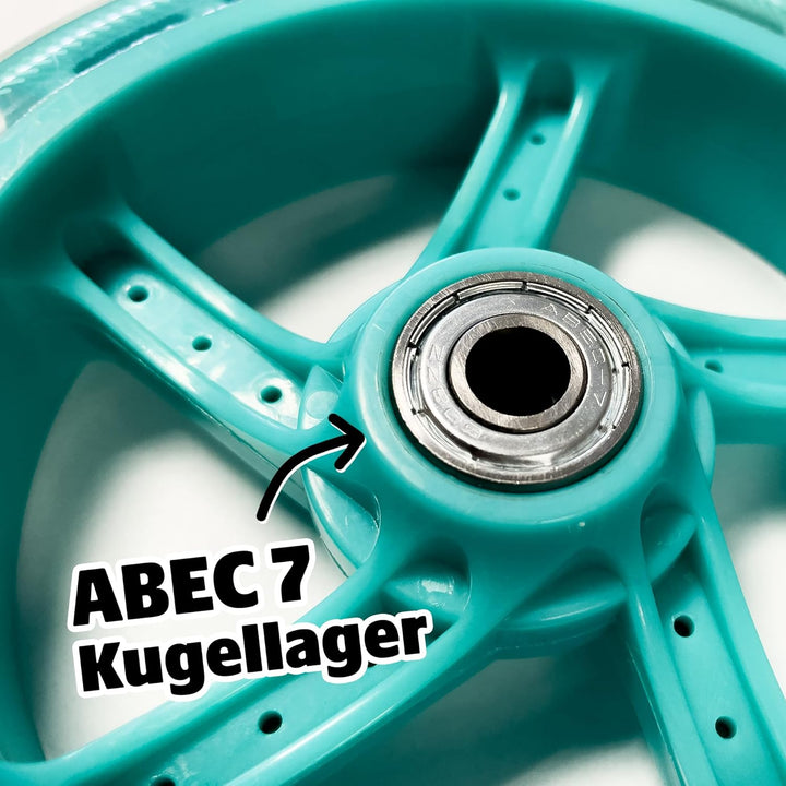 Apollo City Scooter 145mm Ersatzräderset Pro Wheels - ABEC 7 Kugellager, Roller Rad Ersatz-Räder pas