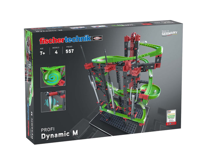 fischertechnik 533872 Kugelbahn Dynamic M – Bausatz für Kinder ab 7 Jahren, Lernspielzeug mit Flexsc