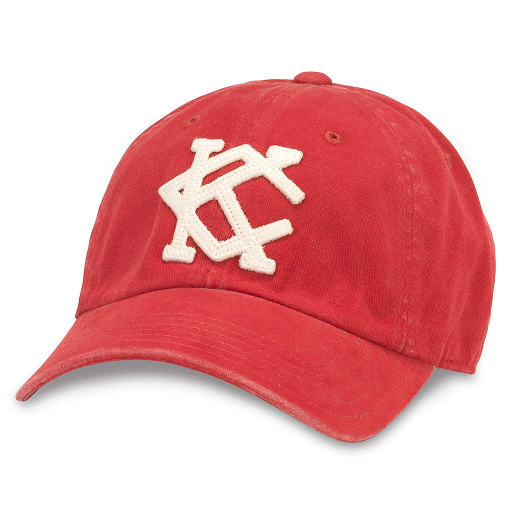 AMERICAN NEEDLE Baseball League Kansas City All Nations Hat (44747A-KCAN-DKRD) dunkelrot