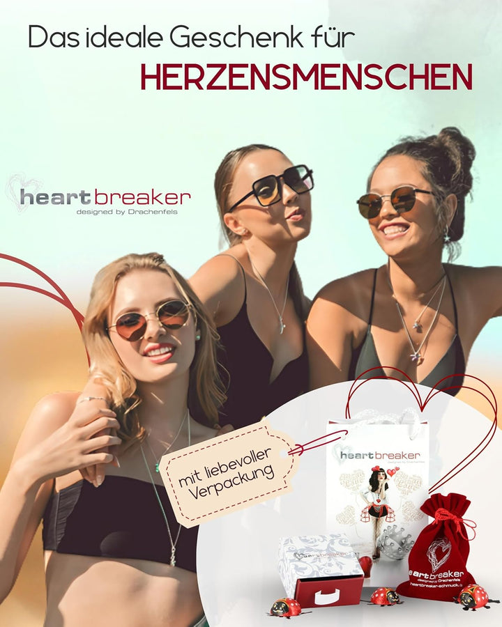 Heartbreaker Damen- Herzohrstecker Crown of my Heart mit Brandlack LD LP 22 RM