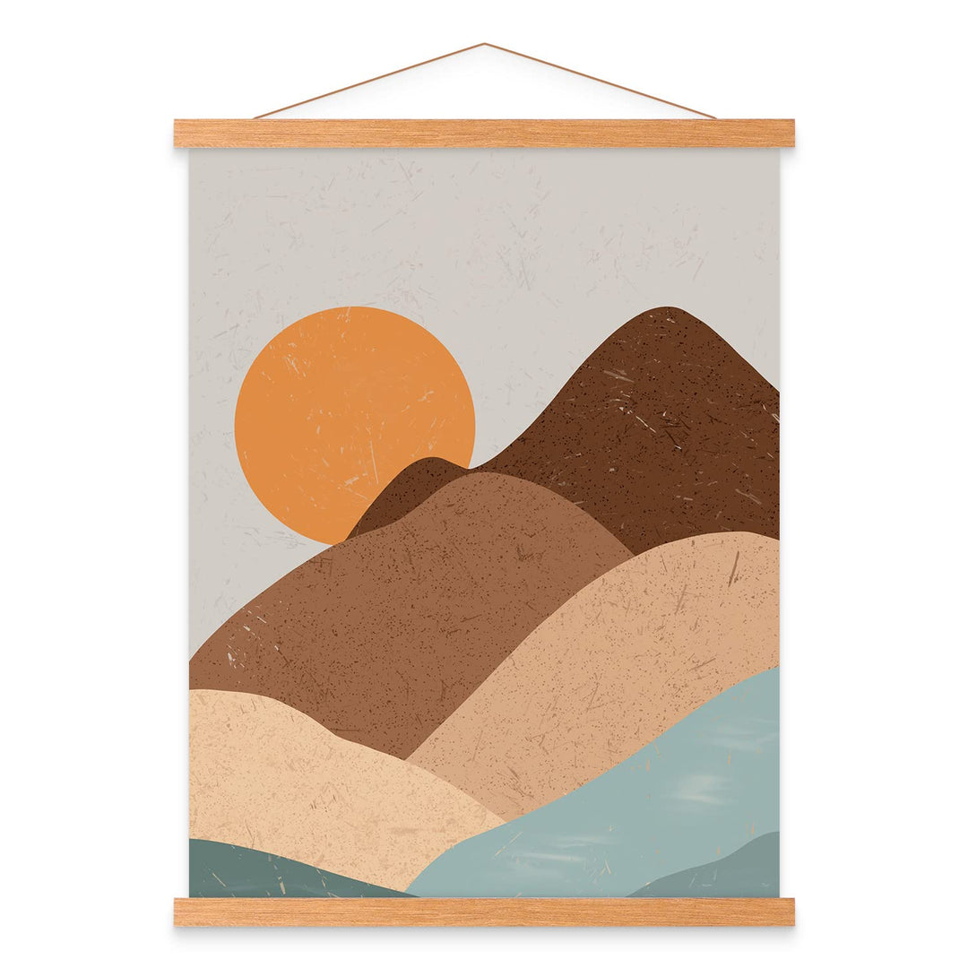 Ywlake Bilderrahmen, A1, magnetisch, Naturholz, für Poster, magnetisch, Rahmen zum Aufhängen, Poster