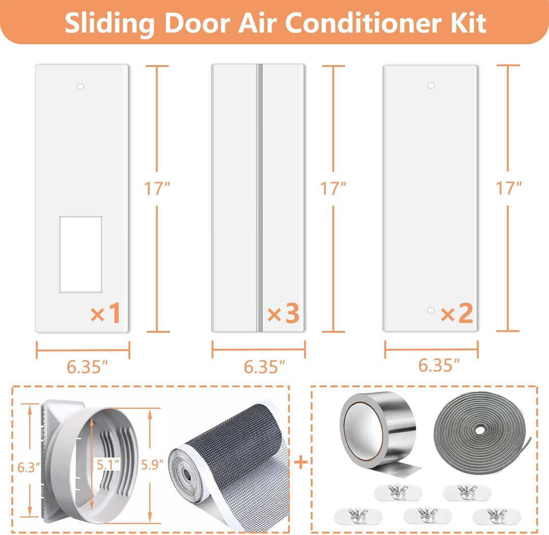Aozzy Universelle Türabdichtung Fensterabdichtung für Mobile Klimageräte Hot Air Stop Fenster und Tü