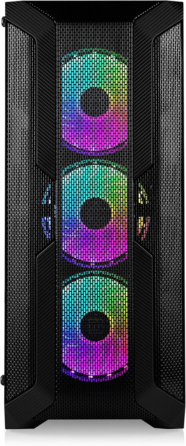 Gaming PC-Gehäuse Helios 250X - Midi-Tower, RGB Beleuchtung (inkl. Steuerung), Glas-Seitenteil, vorm