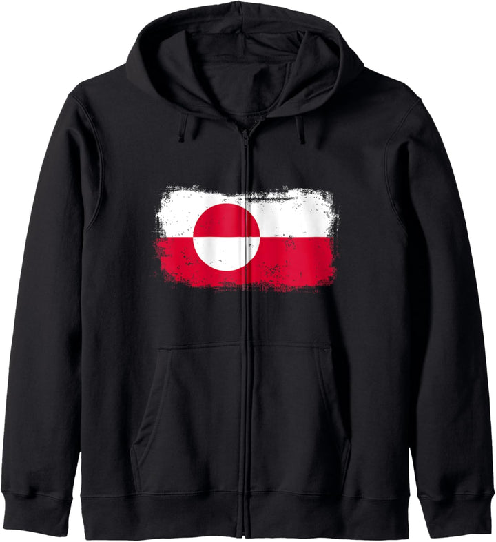 Grönland Grönländische Nationalflagge Kapuzenjacke