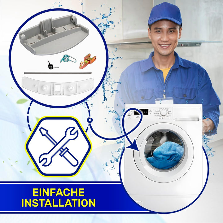 Waschmaschine Griff im Set mit dem Originalcode 405508555/1 4055085551 für Electrolux für AEG für Za