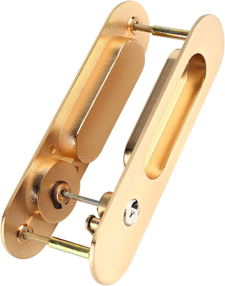 Schiebetür schloss, Schiebetürschloss mit Schlüssel Sicherheitstürschloss aus Aluminiumlegierung für