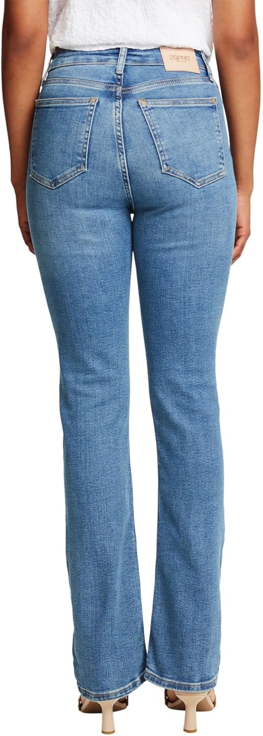 ESPRIT Bootcut-Stretchjeans mit hohem Bund