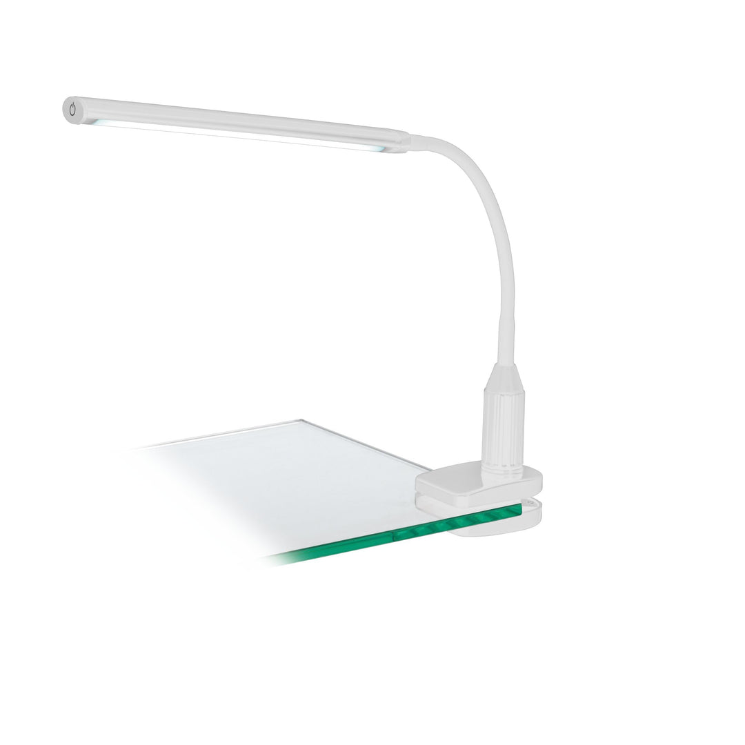 EGLO LED Klemmlampe Laroa, Klemmleuchte mit Touch, dimmbar in Stufen, neutralweiss, Schreibtischlamp