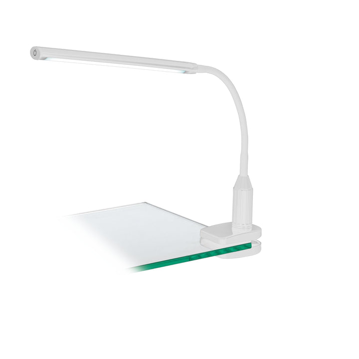 EGLO LED Klemmlampe Laroa, Klemmleuchte mit Touch, dimmbar in Stufen, neutralweiss, Schreibtischlamp
