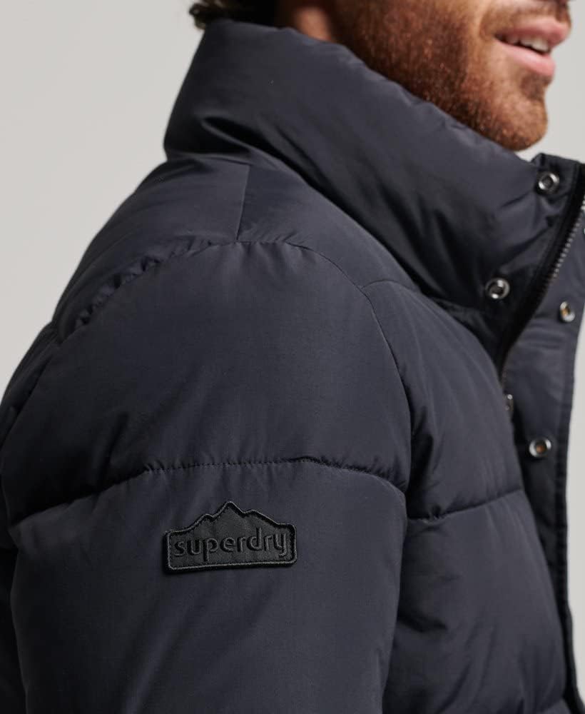 Superdry Herren Retro Steppjacke XXL Tiefschwarz, XXL Tiefschwarz