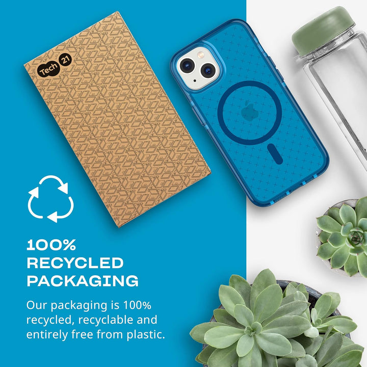 tech21 iPhone 14 Evo Check kompatibel mit MagSafe® - Stossdämpfende & schlanke Schutzhülle mit 4,8 m