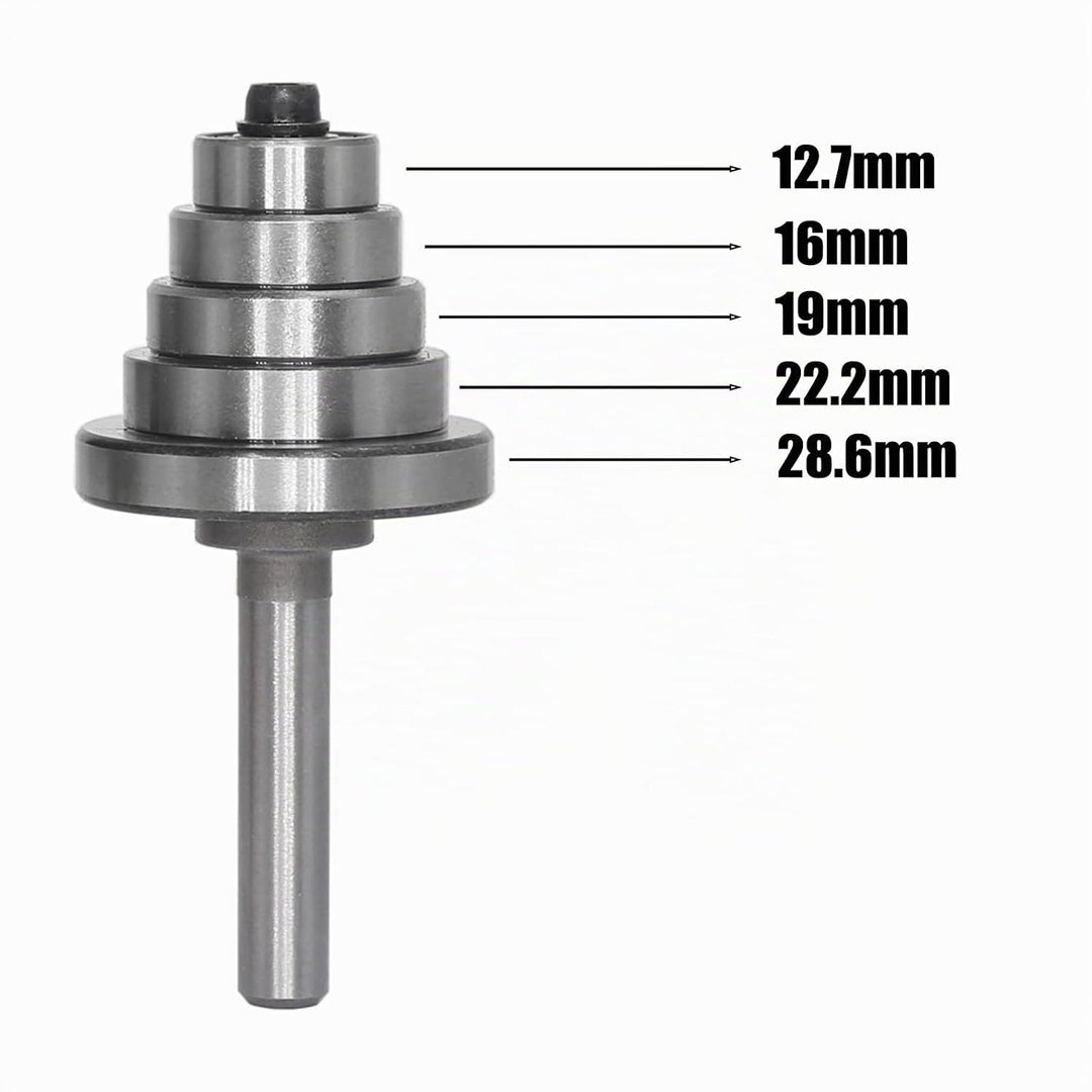 AKYLIN 2-tlg Falzfräser Set,Scheibennutfräser 8mm Schaft mit 5 einstellbaren Lagern,Holzfräser Nutfr