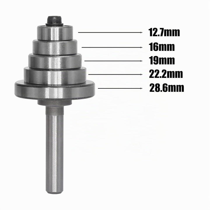 AKYLIN 2-tlg Falzfräser Set,Scheibennutfräser 8mm Schaft mit 5 einstellbaren Lagern,Holzfräser Nutfr