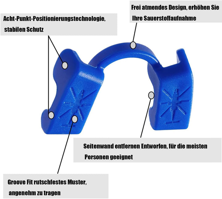 Powerlifting Mundschutz für Sport und Fitness, Krafttraining,Sportmundschutz für Gewichtheben,frei z