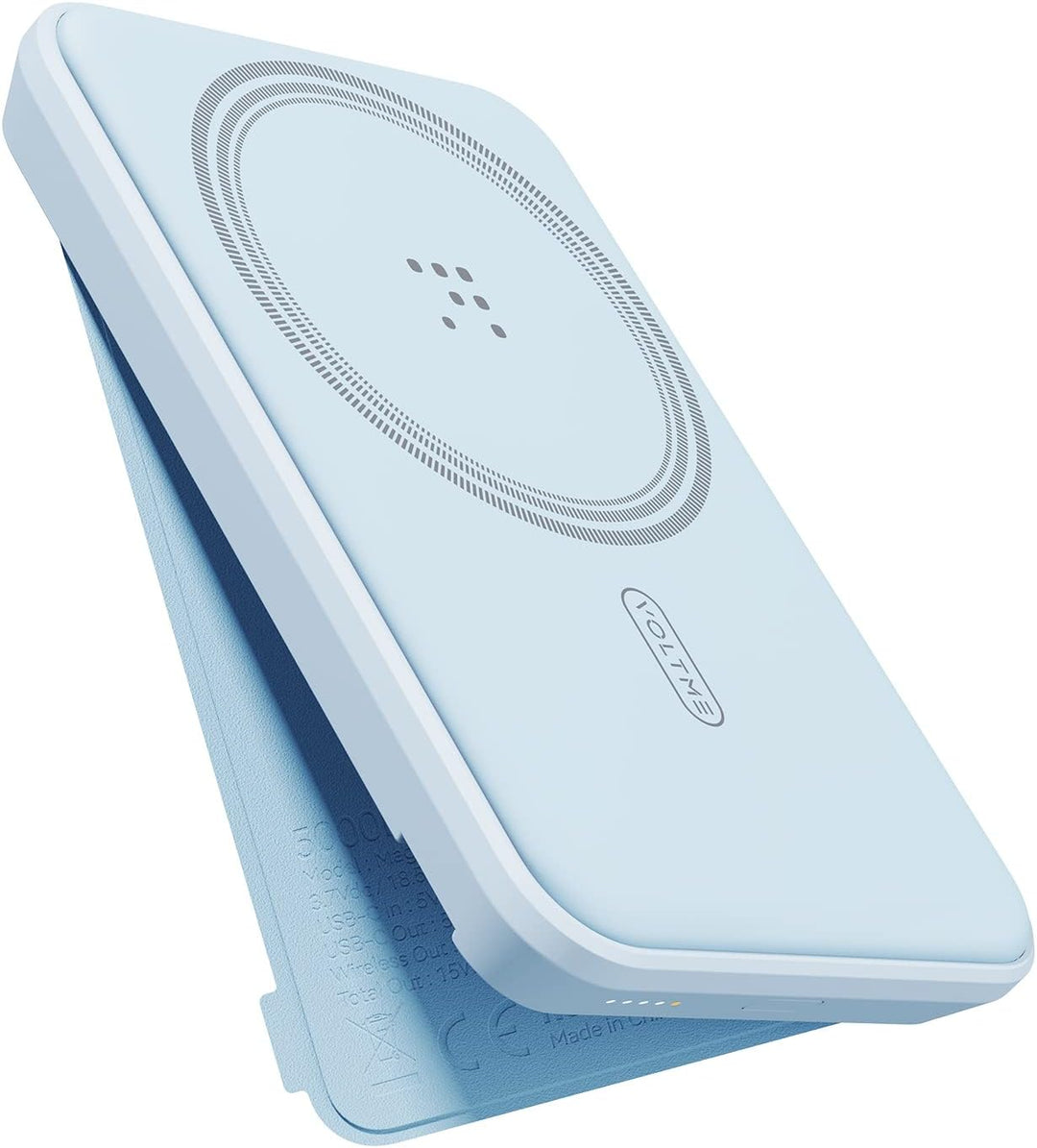 VOLTME Externe Handyakkus Magnetische Powerbank Wireless 5,000mAh 2 in 1, Charger 7,5W Powerbank Ind