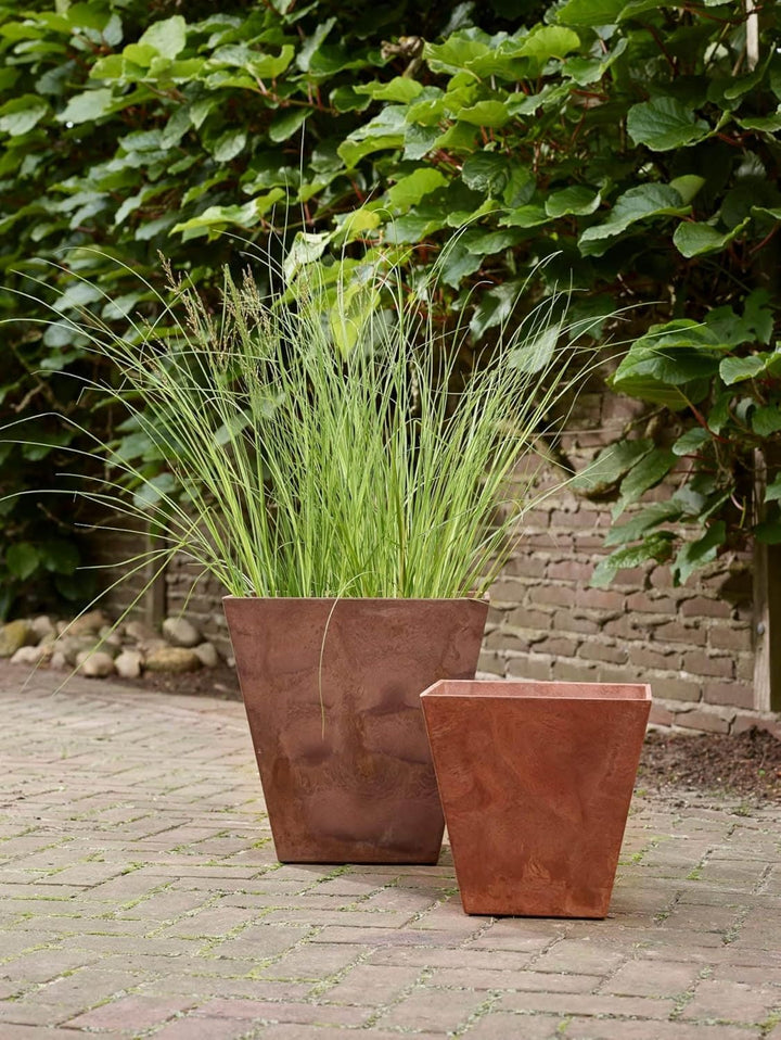 Artstone TrendLine Blumentopf Ella schwarz 35 x 35 cm Pflanztopf mit Drainage Pflanzkübel