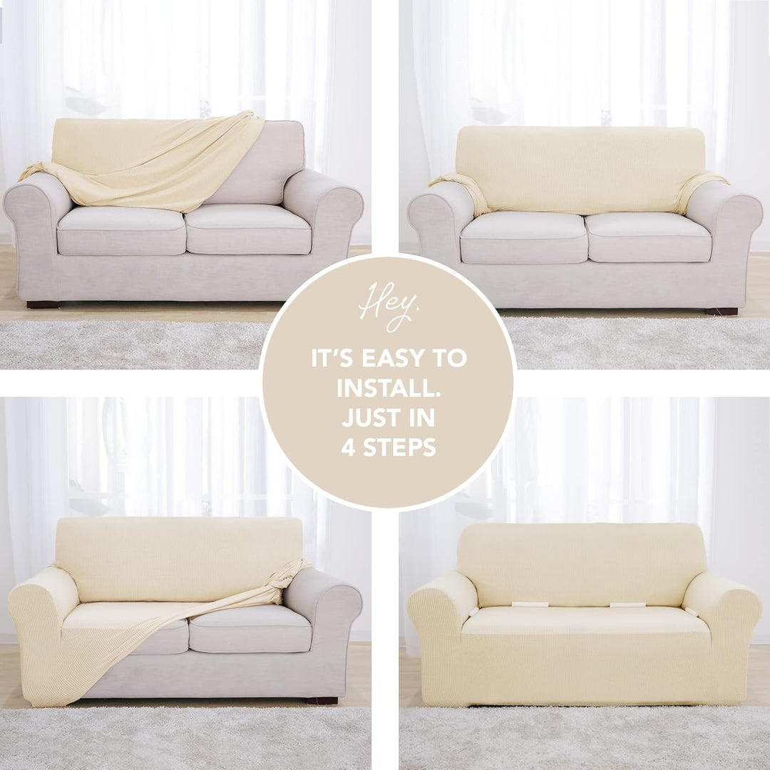 Deconovo Sofabezug Sofa Überzug Sofaüberwurf Sofa Cover Sesselbezug Sofahusse Sofa Abdeckung Super E