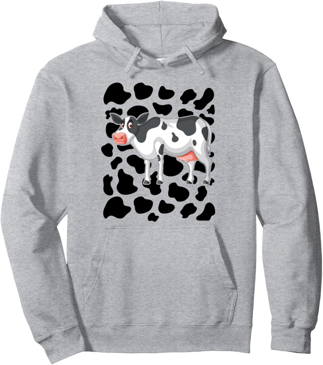 Kuh-Druck-Idee für Kinder und Halloween-Kostüm mit Kuhmotiv Pullover Hoodie