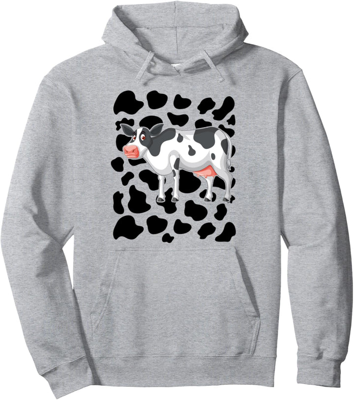 Kuh-Druck-Idee für Kinder und Halloween-Kostüm mit Kuhmotiv Pullover Hoodie