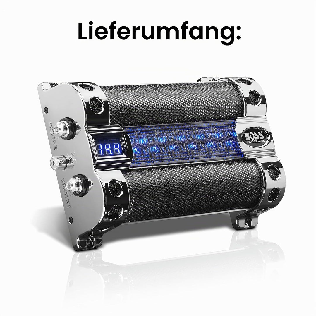 BOSS Audio 8 Farad Kondensator 8 Farad, 8 Farad