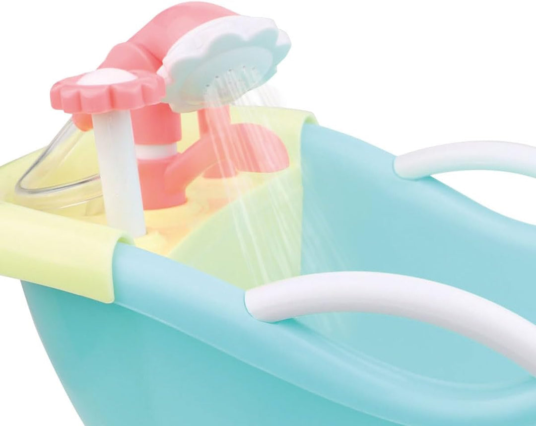 JC TOYS - for Keeps 25520 Zubehör für Babypuppen, Blau Badewanne mit funktionaler Dusche, Badewanne
