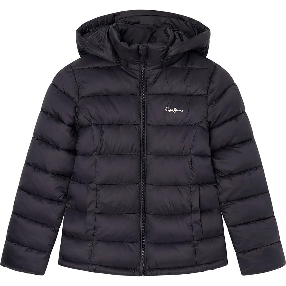 Pepe Jeans Mädchen Simone Short Jacket 10 Jahre Black (Black), 10 Jahre Black (Black)