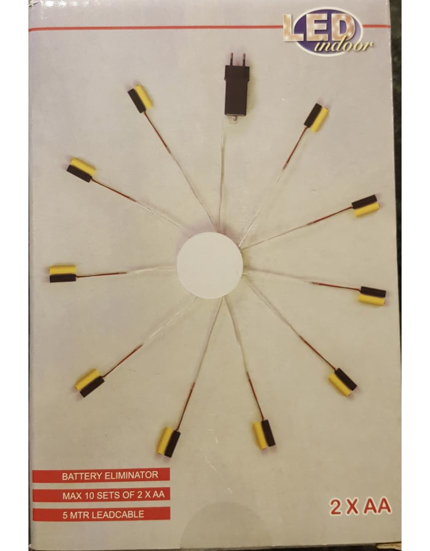 Batterie Netzteil Adapter 10 x 2 AA Mignon Batterien 3,2V Wandler 1,5m Kabel Netzteil