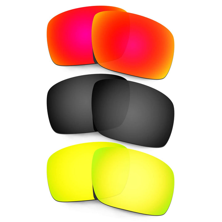 HKUCO Plus Mens Replacement Lenses For Oakley Triggerman - 3 pair