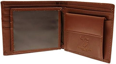 Henny Klein Feine Handmade Germany Herren Rinder Leder Geldbörse Portemonnaie Querformat mit RFID NF